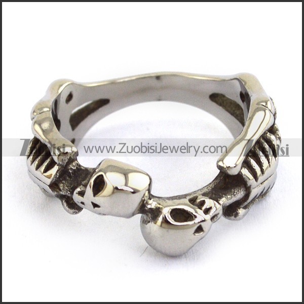 Twin Skeleton Ring r003681