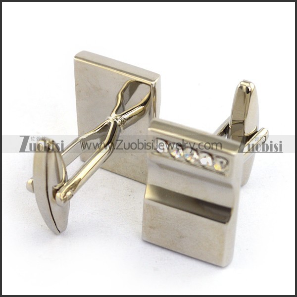 Cooper Cufflinks with 5 small Rhinestones c000050