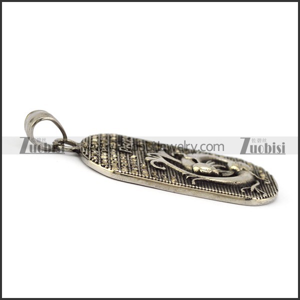 Vintage Pisces Tag Pendant p005786