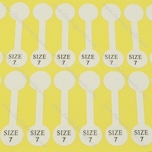 size 7 labels for rings pa0042