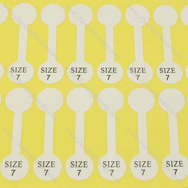size 7 labels for rings pa0042