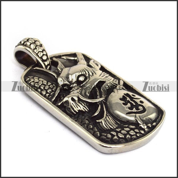 Stainless Steel dragon Pendants -p000467