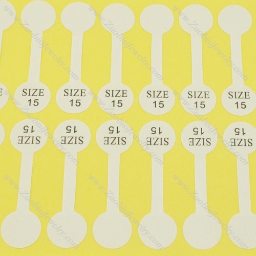 size labels for rings size 15 pa0034