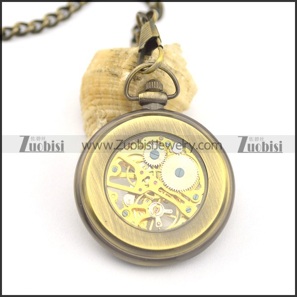 Antique Mechanical Pocket Watch with chain -pw000401