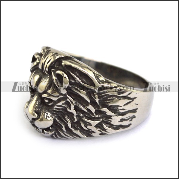 Stainless Steel Lion Rings -r000366