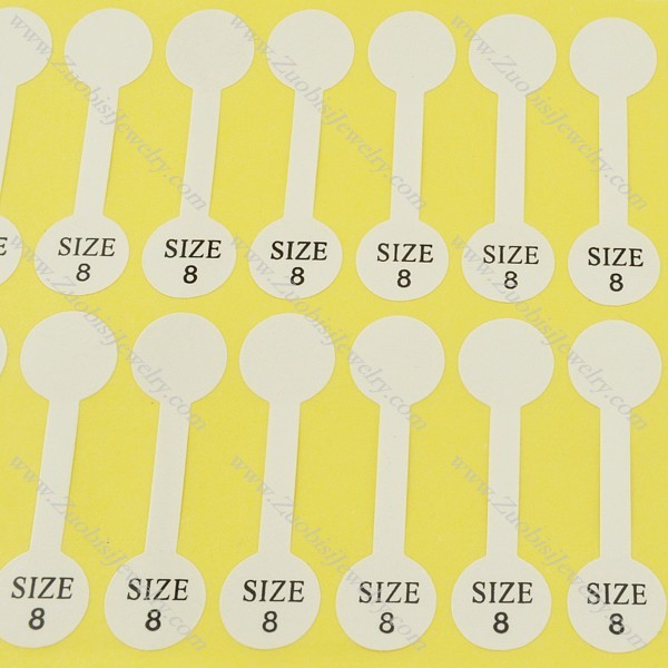 size labels for rings size 8 pa0041