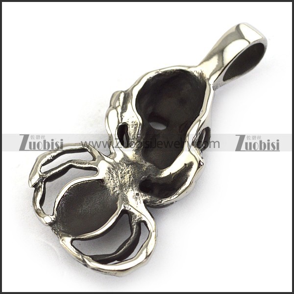 Spider Shape Skull Pendant p004437