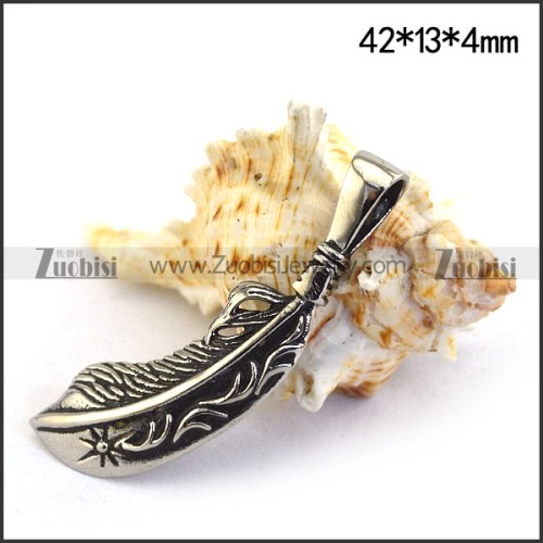 42MM Long Feather Charm p003543