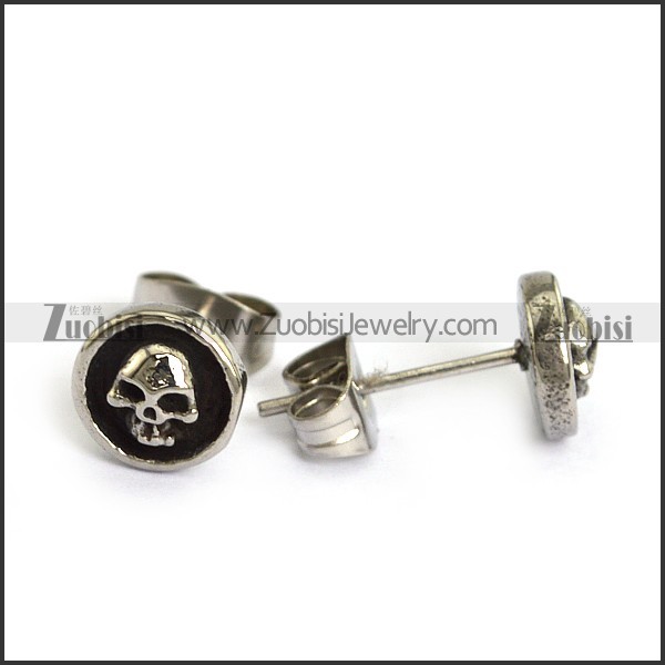 Stainless Steel Skull Earrings e001235