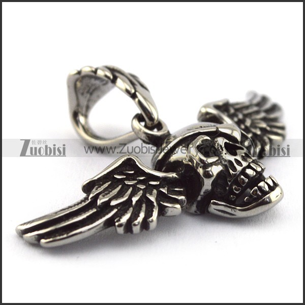 Stainless Steel Skull Pendant -p000744