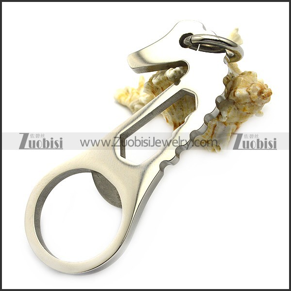 stainless steel seahorse shaped opener for beer a000593