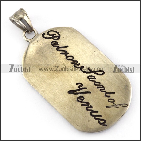 Vintage Libra Tag Pendant p005784