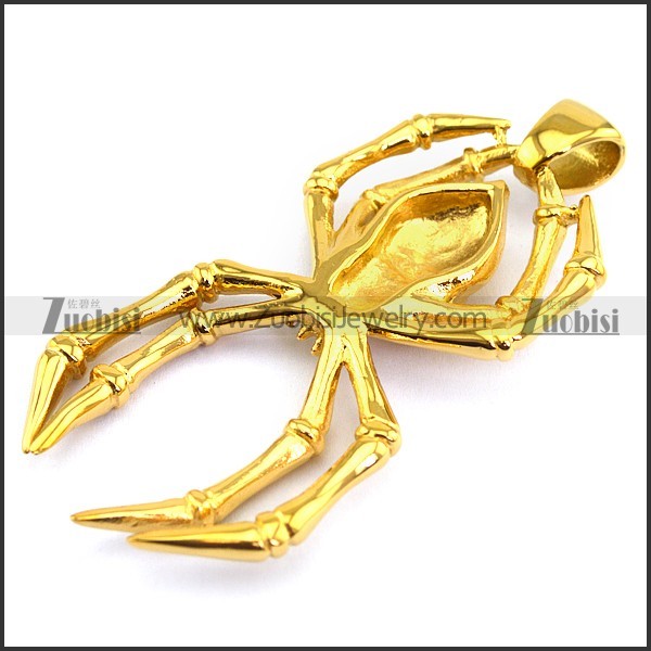 24K Gold Plated Spider Pendant p003287