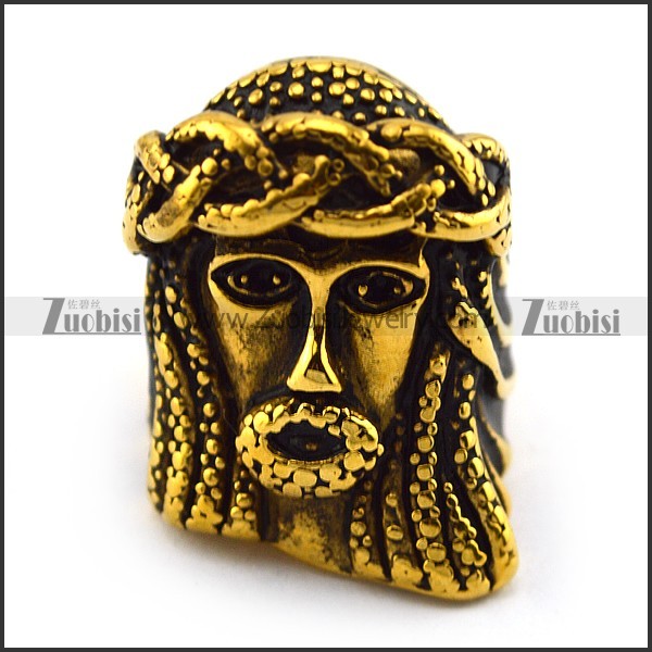 Bling Jewelry Celtic Stainless Steel Mens Jesus Ring for Men r004369