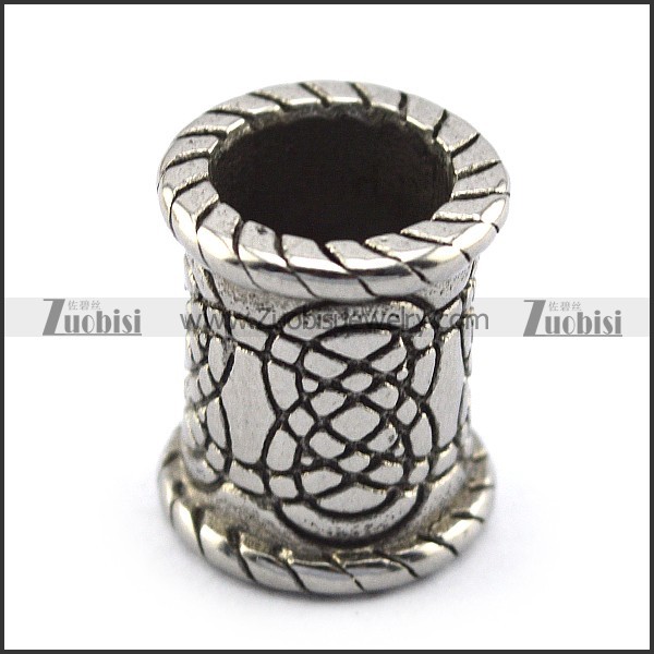 Stainless Steel Celtic Knot Beard Bead with Big Hole for Mens a000356