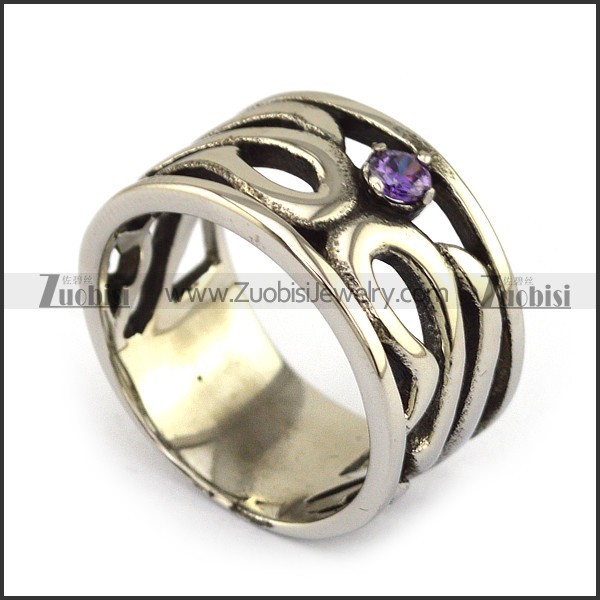 Stainless Steel Stone Rings -r000500