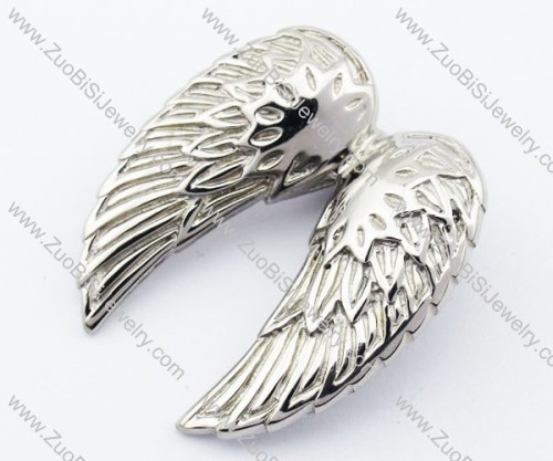 Big Stainless Steel Wing Pendant-JP330052