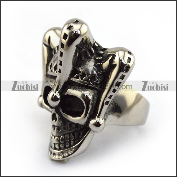 Clown Skull Ring r003628