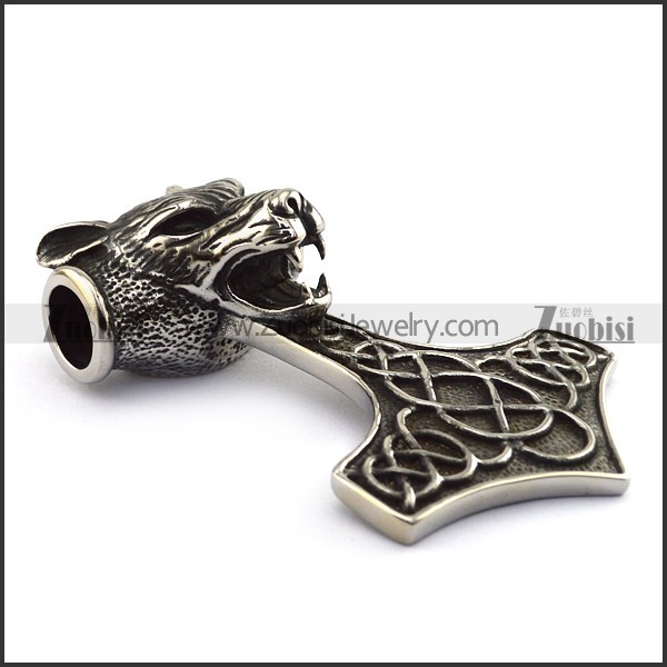 80MM Large Stainless Steel Wolf Hammer p003300