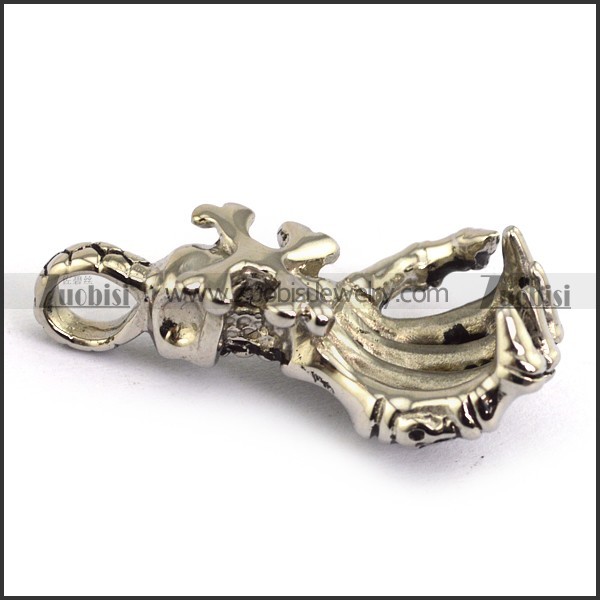 Horrible Stainless Steel knuckle Pendant -JP330054