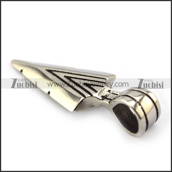 2 Sides Punk Stainless Steel Jewelry Arrow Pendant For Men p004817