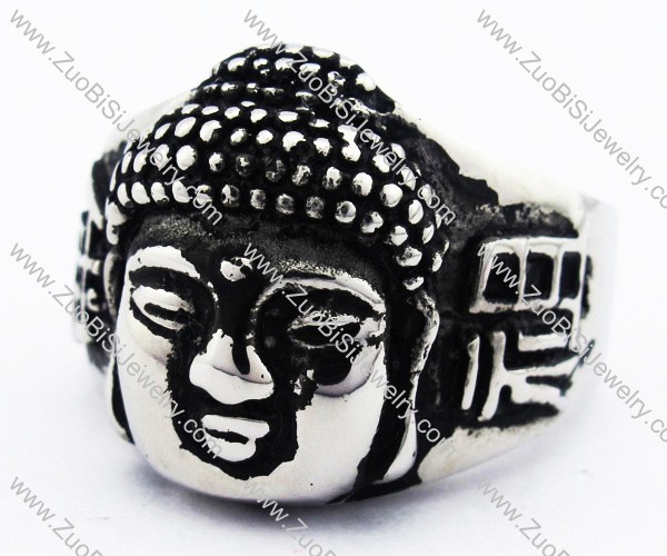Stainless Steel Buddha Ring JR010104 Zuobisi Jewelry stainless-steel-buddha-ring-jr010104-zuobisi-jewelry