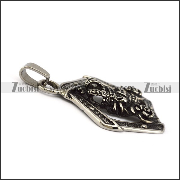 Ghost King Stainless Steel Pendant - p000129
