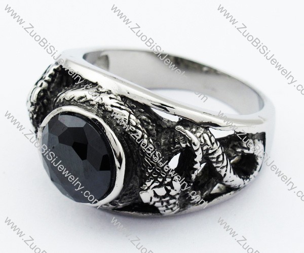 Stainless Steel Stone Ring -JR010110