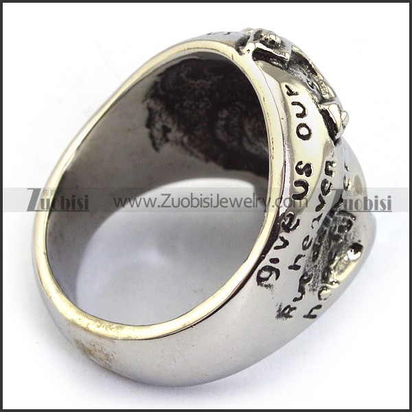 Stainless Steel Skull Ring - JR350120