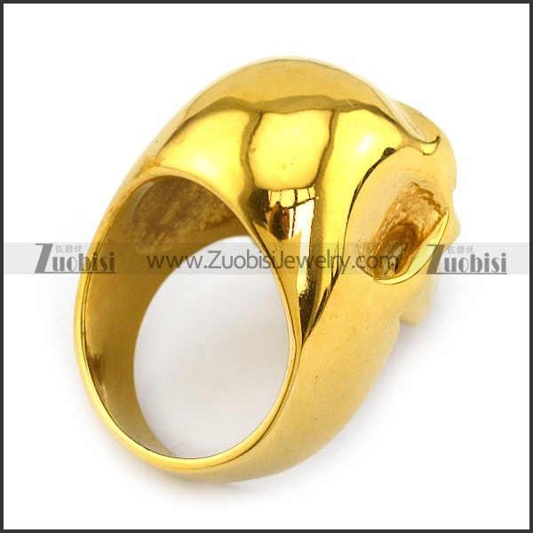 Gold Skull Jewelry in 316L Stainless Steel r002609