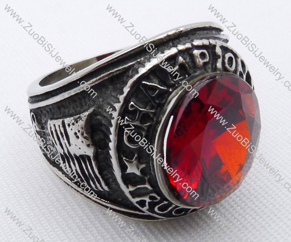 Cheap Stainless Steel Diamond Championship ring -JR010045