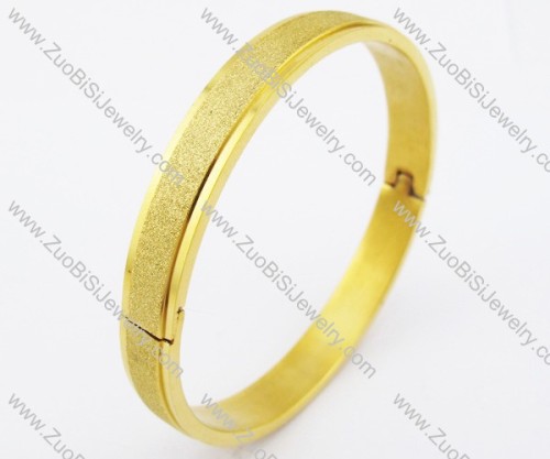 8mm Gold Shimmering Powder Stainless Steel Bangle JB200143