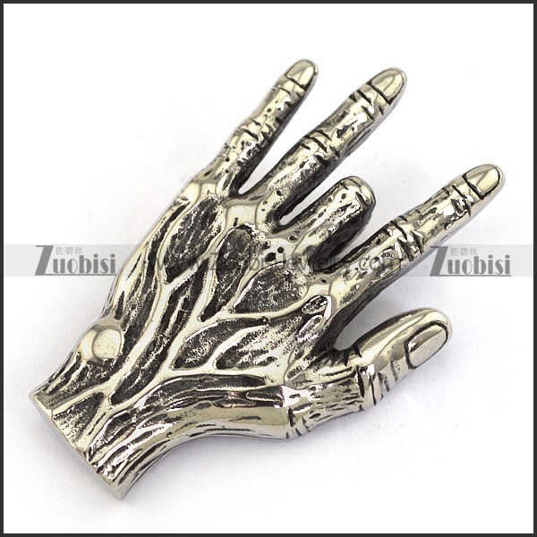 Stainless Steel Buddha's-hand Pendant p002507