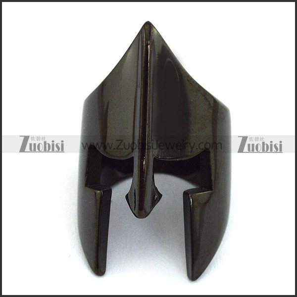 Black Ancient Wars Sparta Ring r003658
