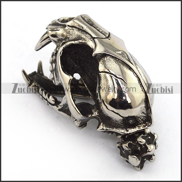 Big Stainless Steel Dinosaur Pendants -p000344