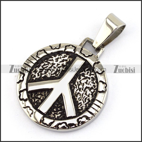 Casting Peace Symbol Pendant p003306