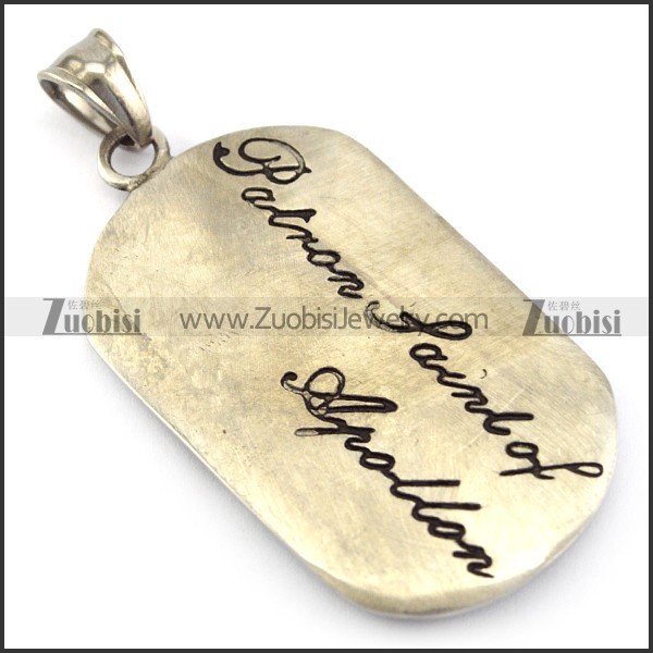 Vintage Leo Tag Pendant p005782