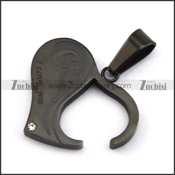 Stainless Steel Lovers Pendant -JP140017