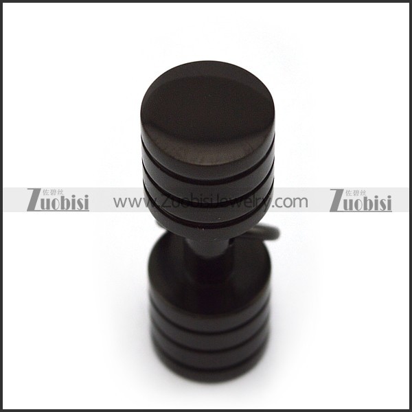 Black Dumbbell Pendant p004600