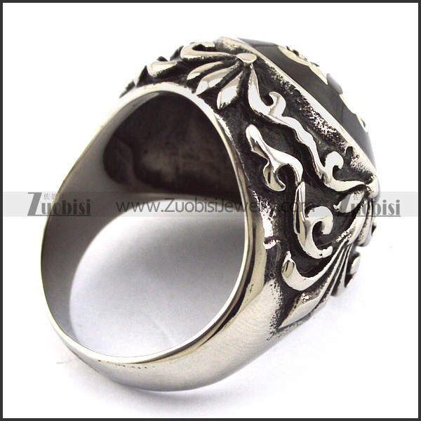 hot welcomed cross ring with red rhinestone r001146