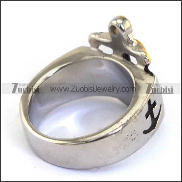 2 Tones Anchor Casting Ring r003687