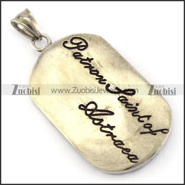 Vintage Casting Virgo Tag Pendant p005789