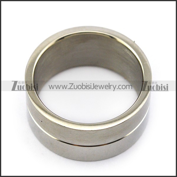 Silver Thumb Rings for Men in Stainless Steel r002640