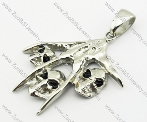 Stainless Steel Skull Pendant -JP140086