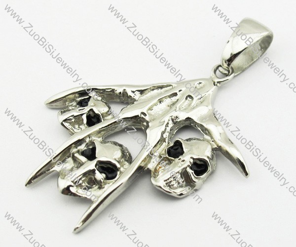 Stainless Steel Skull Pendant -JP140086