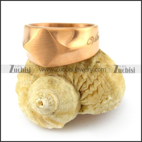 rose gold plating blank signet ring r004688