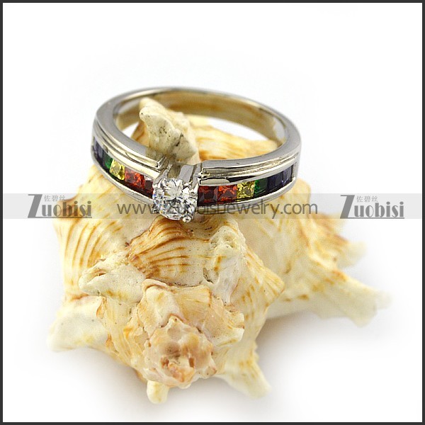 Stainless Steel Gay Men Ring r003956