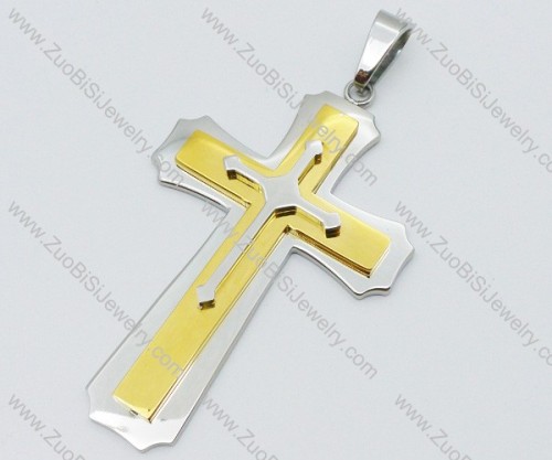 Stainless Steel Cross Pendant -JP050585
