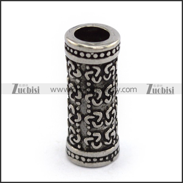 22mm Long Stainless Steel Viking Beard Bead a000083
