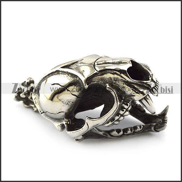 Big Stainless Steel Dinosaur Pendants -p000344